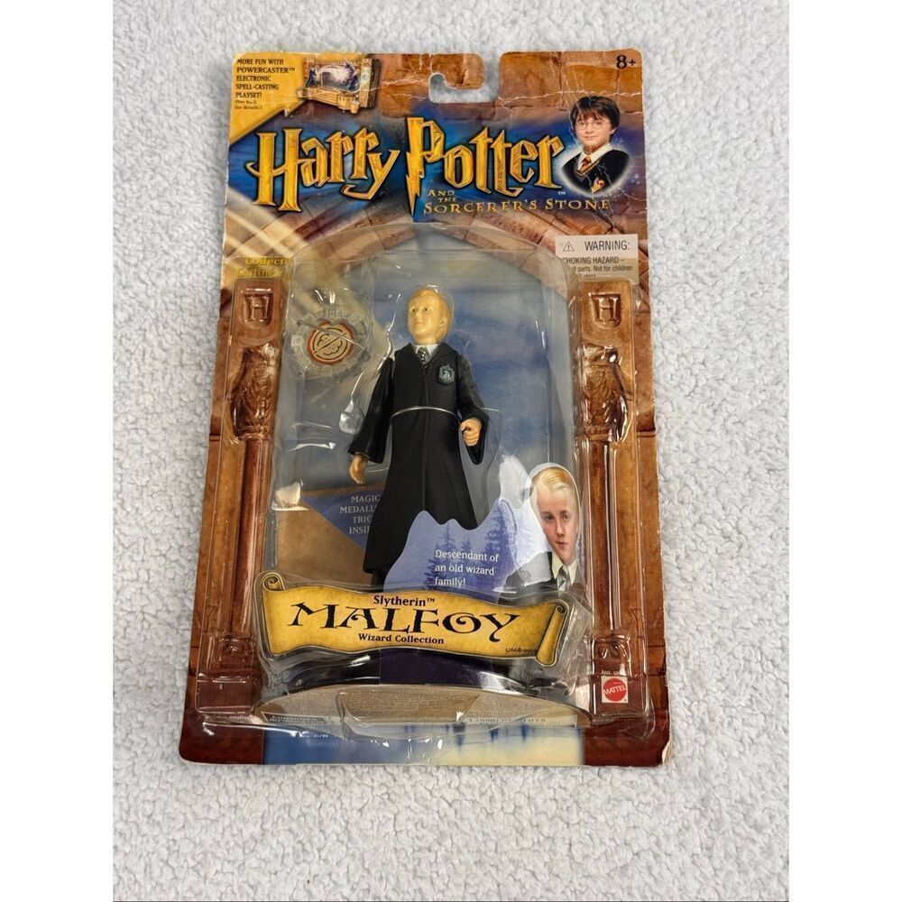 Harry Potter & The Sorcerer's Stone Draco Malfoy Slytherin Figure/NIB 2001